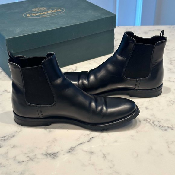 Church's Black Ankle Boots - Picture 2 of 9
